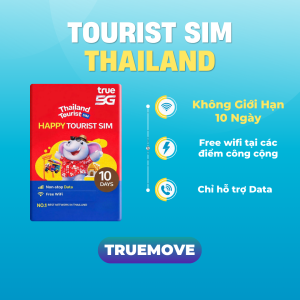 Thẻ vào mạng 4G sim Truemove Thái sim Thái Lan tốc độ cao data không giới hạn sim chưa kích hoạt