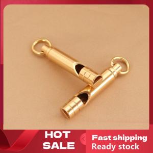 🚚【Local Express Delivery】🚚 Multifunctional Brass Emergency Survival Whistle Portable Keychain Outdoor Tools Training Whistle For Camping Hiking