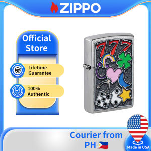 Zippo All Luck Design Street Chrome Windproof Pocket Lighter | Zippo 48682