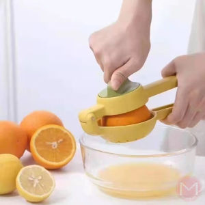 Lemon Tongs Manual Juicer with Rotatable Button Extruder Orange Lemon Press Juicer Juicing Tools