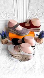 SEPATU JN0852 SLOP WEDGES TINGGI 55CM | SEPATU IMPORT