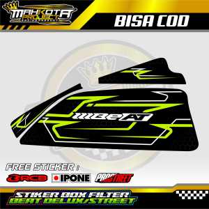 STICKER BOX FILTER BEAT DELUXE - STREET / STRIPING PELINDUNG BOX FILTER BEAT DELUXE - BEAT STREET