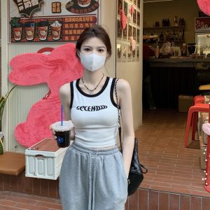 GDTIMA Cotton Camisole Vest Women Summer Sports Tops