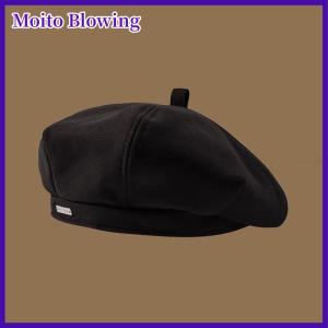Moito Solid Color Women Berets Korean Fashion Retro Octagonal Hat Elegant Lady Artist Painter Cap Newsboy Beanie Bonnet