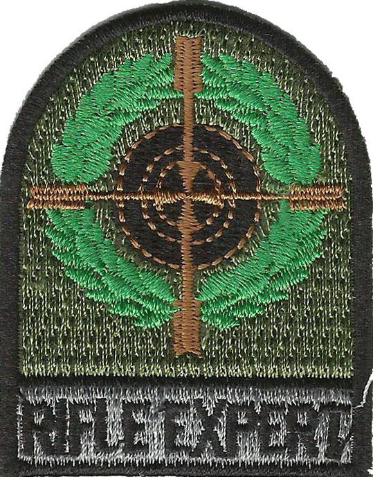 RIFLE EXPERT PATCH WITH VELCRO, RIFLE EXPERT/PISTOL EXPERT WITH VELCRO ...