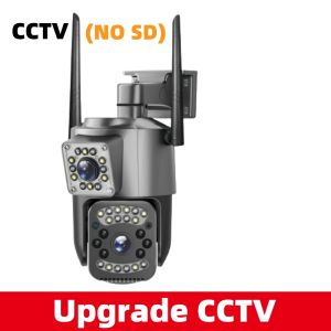V380 ProBUY 1 TAKE 1 cctv camera connect cellphone 8MP Dual Lens Dual Screens Outdoor waterproof CCTV no need wifi auto tracking waterproof two-way audio and speakers Infrared night vision Video Playback remote surveillance COD
