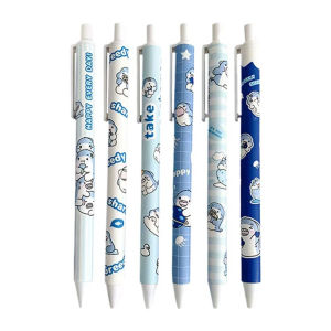 Pena Cetekan Karakter Motif Hiu Pulpen Warna Blue Shark Tinta Hitam Alat Tulis Sekolah Kantor Pen Bolpoint AVVET