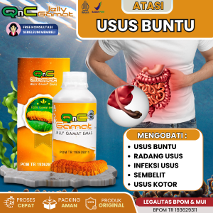 Obat Usus Buntu Obat Radang Usus Obat Usus Buntu Kronis Perut Kembung Mual Dan muntah Usus Kotor Usus Sakit Usus Luka Untuk Anak Dan Dewasa - QnC Jelly Gamat Emas 100% Original Dan Halal Mui