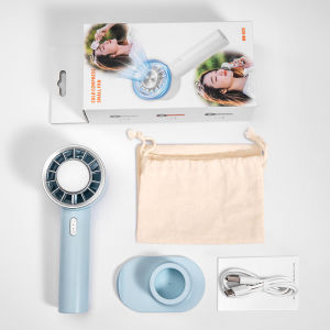 Mini Handheld Fan Portable USB Rechargeable Cooling Fan Semiconductor Refrigeration 2200mAh Battery Hand Fan For Outdoor
