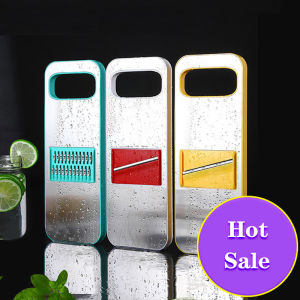 HKStorageที่หั่นสไลด์ผักพร้อมแผงสแตนเลสMandoline Chopperเครื่องขูดมันฝรั่งสลัดผลไม้Makerกระเทียมเครื่องบดหอมห้องครัวที่ฉีกบดอาหารแม่เหล็กตู้เย็น