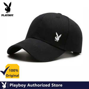 PLAYBOY 100% Pure Cotton High Quality Baseball Cap with Long Brim and Sunshade Fashion Simple Baseball Cap.