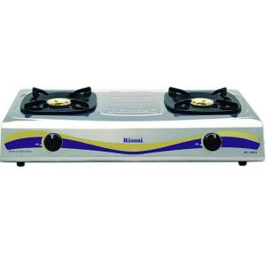 Rinnai Kompor Gas 2 Tungku Stainless Steel - RI522E - FREE ONGKIR Jabodetabek