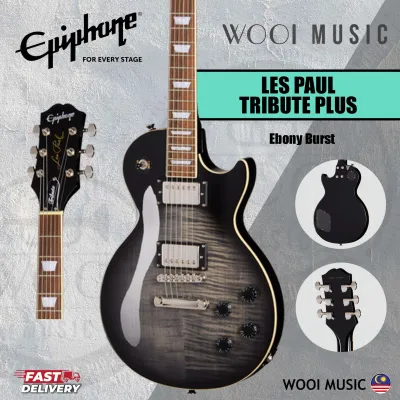 Epiphone Les Paul Tribute Plus Electric Guitar - Ebony Burst