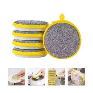5Pack Double Side Dishwashing Sponge COD 2-in-1 High-density Kitchen Cleaning Sponge Rich Bubbles