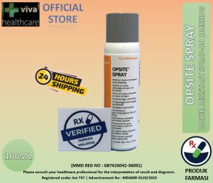Smith & Nephew Opsite Spray 100ml Post-Op Waterproof Dressings Postop S&N 施樂輝噴霧膠布防水抗菌