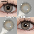 Magister คอนแทคเลนส์, คอนแทคเลนส์สายตาสั้น, OMG Brown, คอนแทคเลนส์ขนาดเล็ก, คอนแทคเลนส์สี, สีเทา, สีน้ำตาล, สีฟ้า, ขนาดมินิ, 1 คู่/2 เลนส์ + ฟรี. 