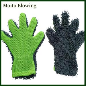 Moito 1PC Waterproof Mitt Premium Microfiber Wash Mitt Auto Car Wash Soft Anti-scratch For Car Wash Multifunction Thick Cleaning Glove