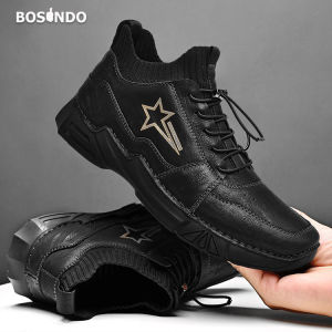 Bosindo - Sepatu Pria Gaya Inggris sepatu pria kasual sepatu pria trendi/Sepatu B14/sepatu boots dewasa laki laki keren/Sepatu pria keren terbaru original asli/sepatu kekinian pria/sepatu kasual sneakers pria/sepatu pria keren original asli-{COD}
