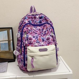 JIVIVIL Thời Trang Nylon Ba Lô Dây Kéo Đóng 2025 Mùa Hè Loạt