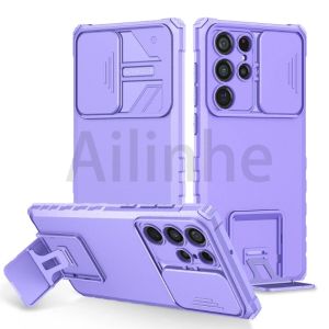 For Samsung Galaxy A53 A73 A33 A23 A13 A72 A52 A32 A52S A22 A12 5G Camera Slide Case Shield Phone Case Strong Anti-fall Press Window Bracket Protective Phone Cover