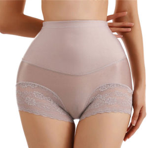 MeooLiisy Abdomen Lift Hips Bodycare High Waist Shaping Pants Ladies Thin Breathable Briefs Antibacterial Simple Underwear