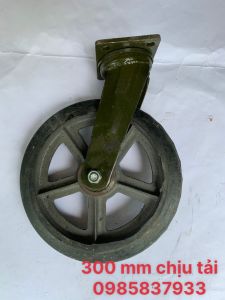 [Freeship + quà tặng 19k] Bánh xe cao su xoay 300 mm chịu tải trọng lớn tại Máy cầm tay NTT bảo hành dài hạn lắp xe đẩy hàng di chuyển nhẹ nhàng êm ái thuận tiện dễ tháo lắp