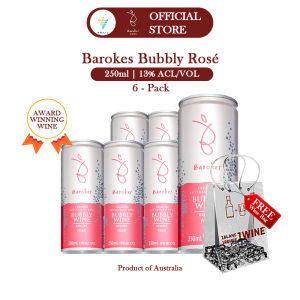 Barokes Bubbly Rosé - Bundle of 6 with FREE Wine Bag