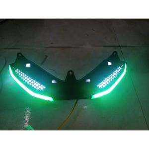 demi lưới tổ ong exciter 150 có viền led 1 màu zắc cắm như zin.