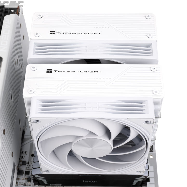 Thermalright%20FROST%20TOWER%20140%20WHITE%20CPU%20Air%20Cooler%20FT140%20WHITE%20158mm%20Height%20Dual-Tower%20Dual-Fan%20Heatsink%207%20Heat%20Pipe%20&%20Heat%20Dissipation%20Soldering%20Process%20Supports%20Intel%2014th/15th%20Gen%20/%20AM4/AM5%20-%20Image%208