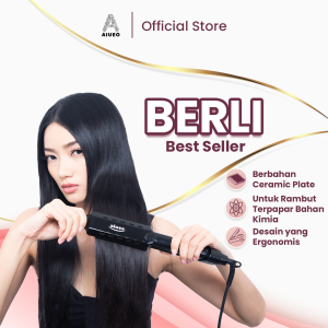 Catok Rambut AIUEO Berli 8099 Curly and Hair Straightener 3in1 Catok Recommended