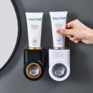 Dream Hunter Automatic Toothpaste Dispenser Squeezers Toothpaste Tooth Dust-proof Toothbrush Holder Wall Mount Stand Bathroom Accessories Set