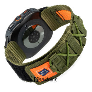 GEEKTHINK สายไนลอนกีฬาพอดีตัวเร็วสำหรับนาฬิกา Samsung Galaxy Watch สายรัดพิเศษติดตามไม่มีช่องว่างสำหรับ Samsung Galaxy 7 Ultra 47Mm