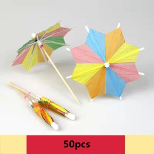 Tusuk Gigi Payung 50pcs Topper Payung Kertas Hiasan Kue Payung Cake Topper Happy Birthday