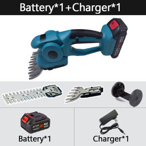 2 IN 1 Cordless Electric Hedge Trimmer 18000RPM Rechargeable Shrub Pruning Mower Garden Tool For Makita Battery