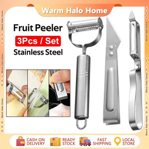 3Pcs/Set Multifunctional Kitchen Peeler Stainless Steel Peeler Vegetable & Fruit Cutting Peeler Set Kitchen Tools