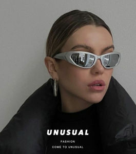 Y2K คาร์ดาเชี่ยนที่มีแว่นกันแดดกันแดดแว่นกันแดดโพลาไรซ์สำหรับกีฬากลางแจ้งเดียวกันเทคโนโลยีในอนาคตรู้สึกแว่นตากันแดดแบบพังค์