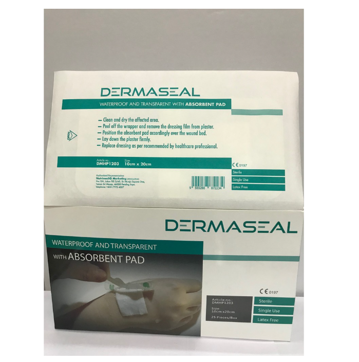 Dermaseal Waterproof & Transparent With Absorbent Pad 10cm x 20cm | Lazada