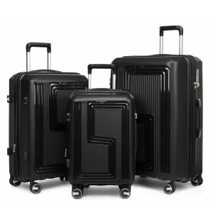 SEA CHOICE Expandable Luggage 20 In Cabin suitcase Hard Shell Lightweight Carry-on Luggage Durable Travel Suitcase 24/28 In Check-in with Spinner Wheels TSA Lock   PP Material with YKK zipper All Sizes Can Be Expanded