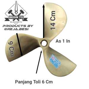 Kipas Perahu Daun 3 Type KND250 KUNINGAN 100% Kalimantan