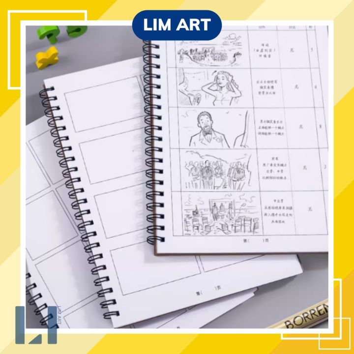 Sổ luyện vẽ truyện tranh, manga, anime kẻ sẵn ô 50 tờ 95gsm LIM ART ...