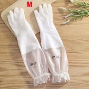 Kitchen Gloves Latex Long Gloves Waterproof Dishwashing Gloves Hand Washing Gloves With Elastic Band