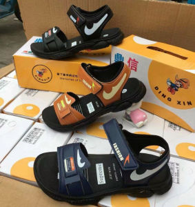 Dép sandal quai hậu bé trai cao cấp Sandal bé trai size nhỡ hàng đẹp thiết kế quai dán dễ dàng mang tháo