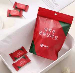 HANDUK MINI TERKOMPRESI / HANDUK MUKA PORTABLE TRAVELING SEKALI PAKAI PER 10PC
