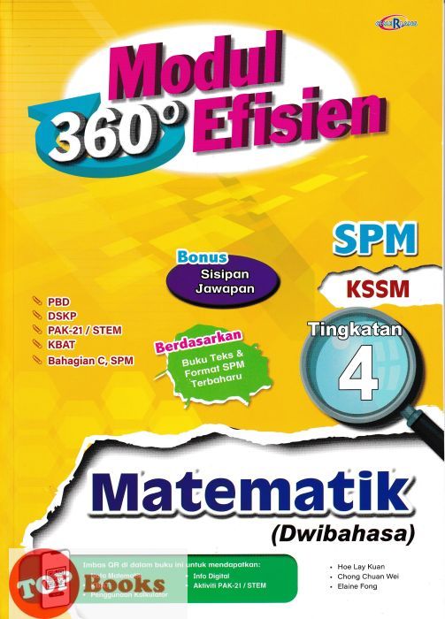 [TOPBOOKS Cemerlang] Modul 360 Efisien Matematik Tingkatan 4 KSSM ...