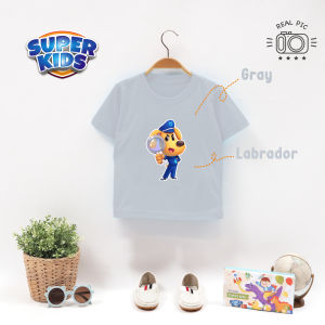 Kaos Anak Laki laki Gambar Polisi labrador Usia 1-5 tahun