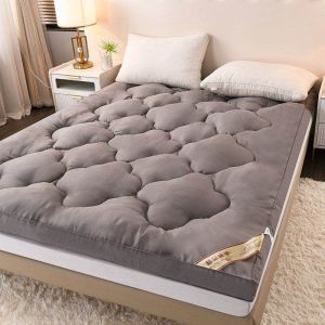 Thicker 9cm Foldable Mattress Single/Double/Queen/King Velvet Tatami Mattress Topper Bed Foam