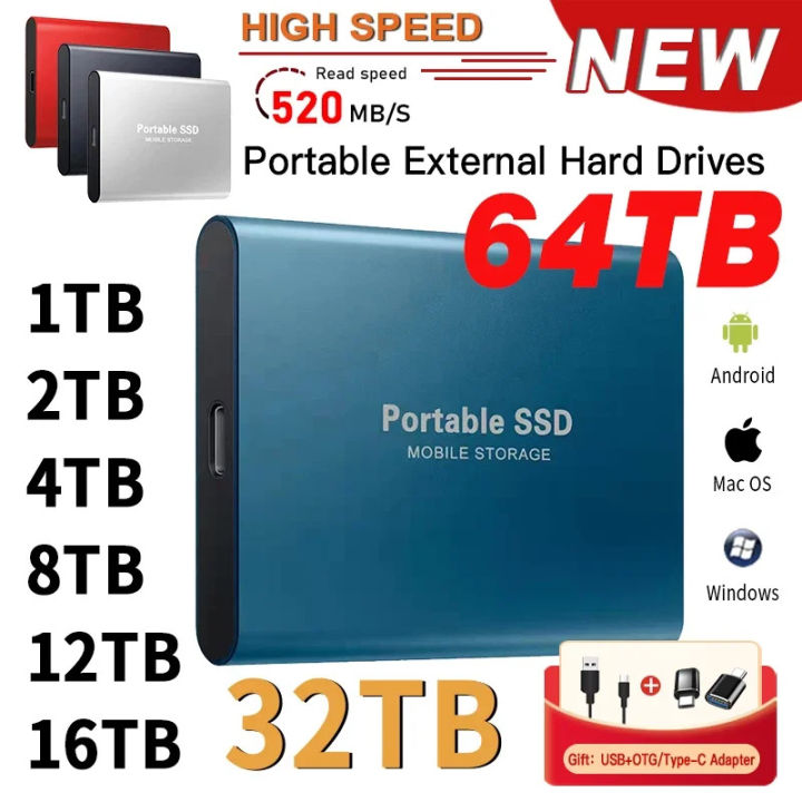 Portable SSD 1TB External hard drive Highspeed Mobile Solid State