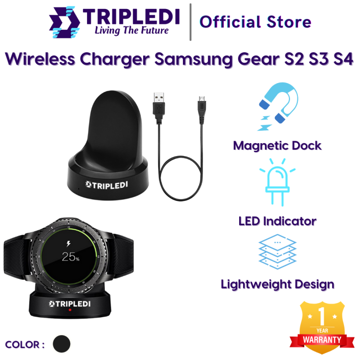 TRIPLEDI Wireless Charger Dock Samsung Gear S2 S3 S4 Classical