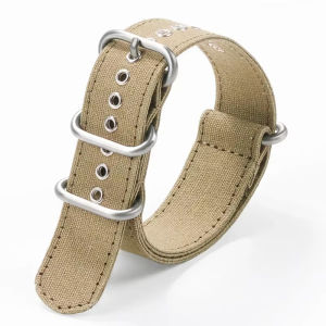 Aotelayer vải bền nylon dày dây đeo đồng hồ khuyên cài bằng thép không gỉ khóa Băng quấn cổ tay 18mm 20mm 22mm phổ Đồng hồ đeo tay thoải mái dây đeo