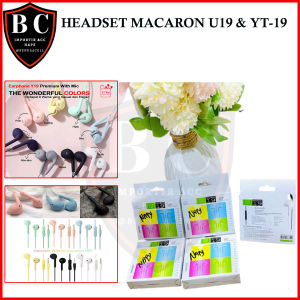 HANDSFREE - HEADSET U19 MACARON EXTRA BASS - BC
